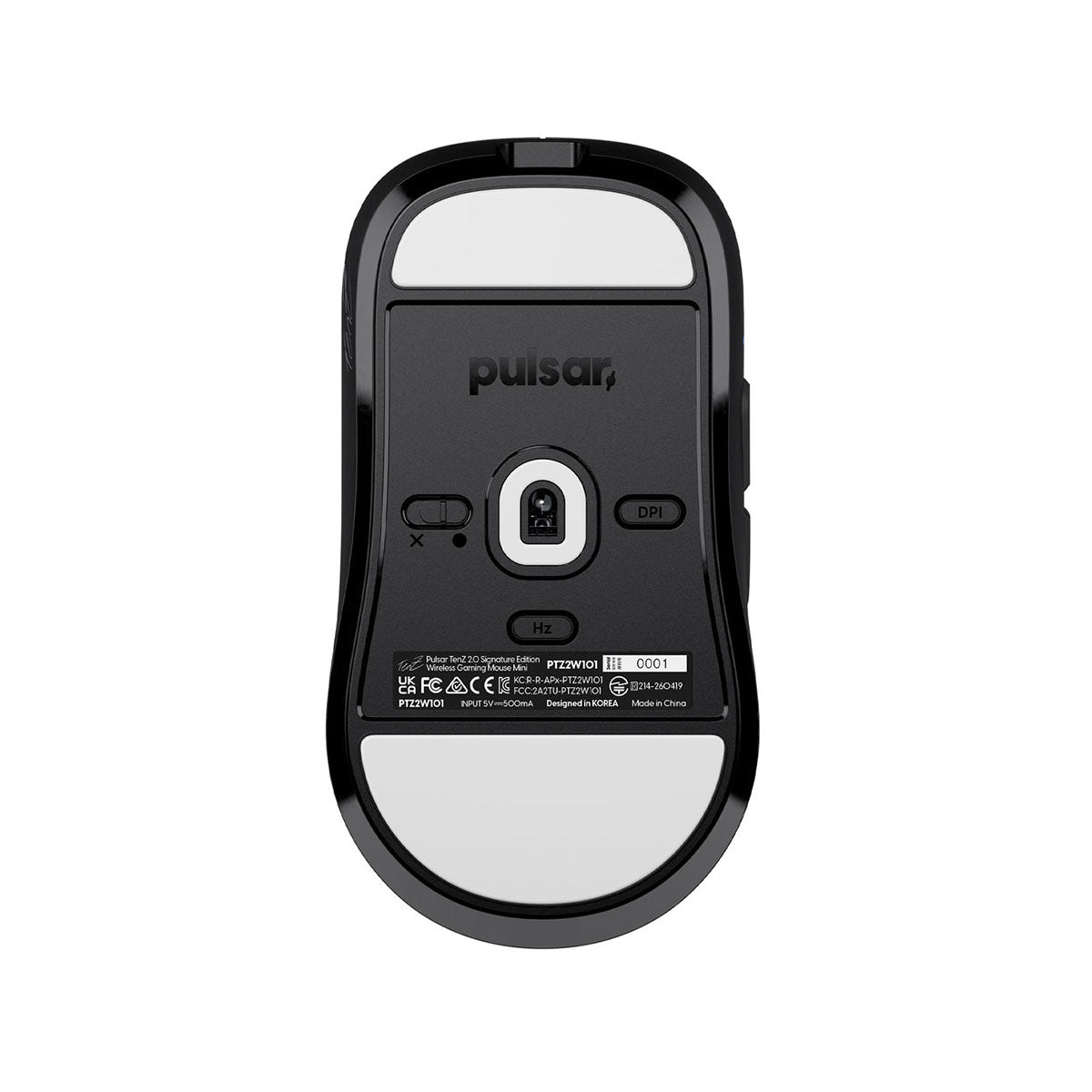 Pulsar TenZ Signature Edition 2.0 Ultra Light Weight eSports Wireless Gaming Mouse Mini (Black)