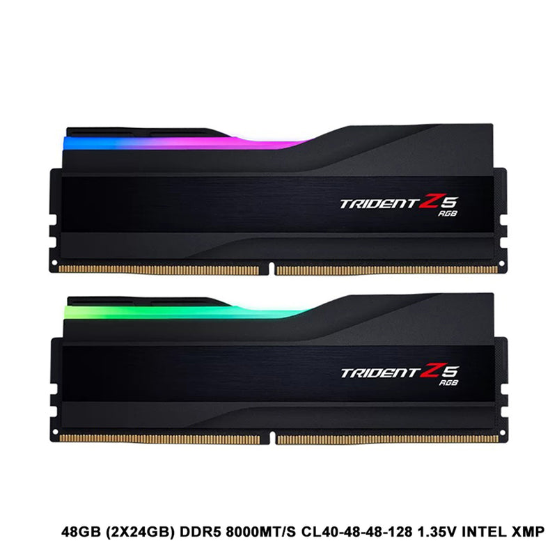 G.Skill Trident Z5 Neo RGB 48GB (2x24GB) DDR5 8000MT/s CL40-48-48-128 1.35V Intel Xmp Desktop Memory (F5-8000J4048F24GX2-TZ5RK)