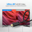 Ugreen DP 1.2 Male to Male Cable - 1m (Black) (DP102/10244)