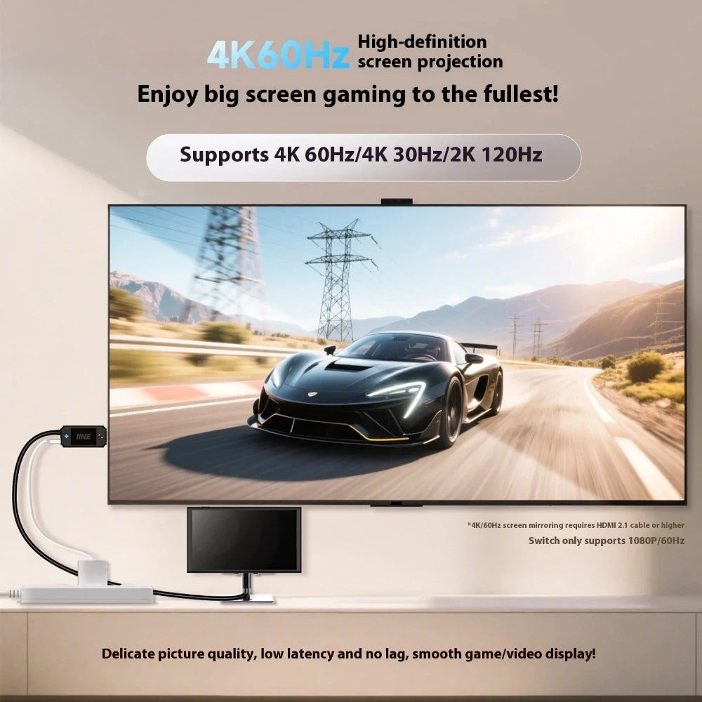 IINE 4K Classic Video Adapter for Nintendo Switch / Nintendo Switch 2 