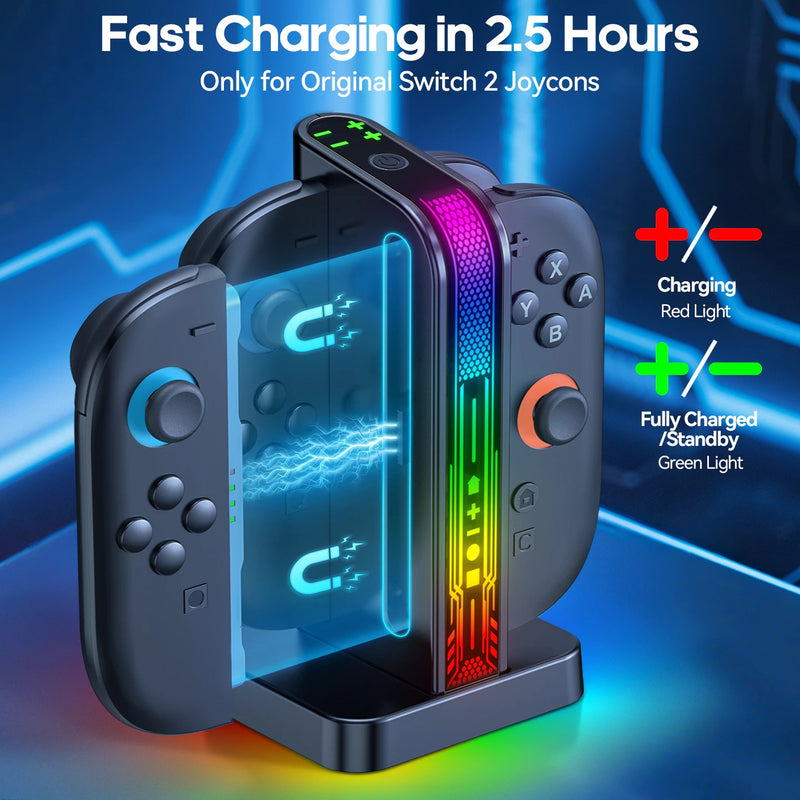 OIVO Controller Charging Dock for Nintendo Switch 2 (Black) (IV-SW207)