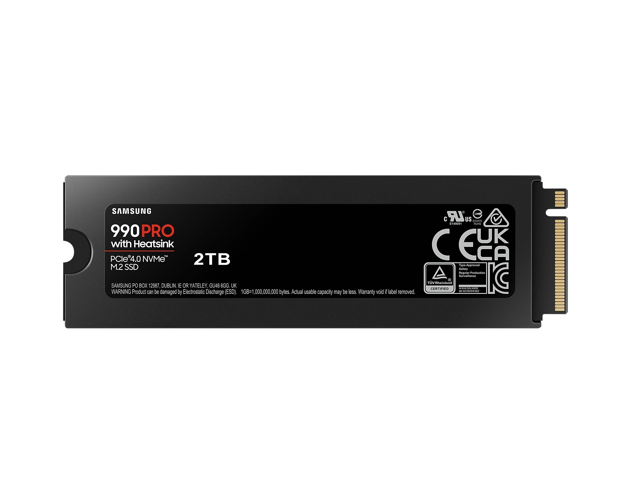 Samsung 990 PRO PCIe 4.0 NVME M.2 Internal SSD with Heatsink (1TB, 2TB, 4TB)