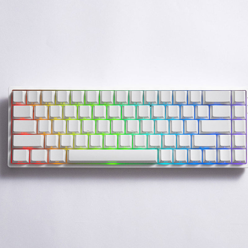 MonsGeek FUN68 HE White Tri-Mode RGB Mechanical Keyboard
