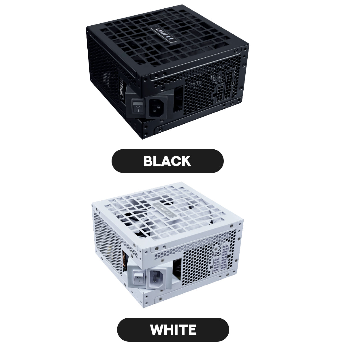 Lian Li RS1000G ATX 3.1 1000W 80+ Gold Rotational Shift Power Supply (Black, White)