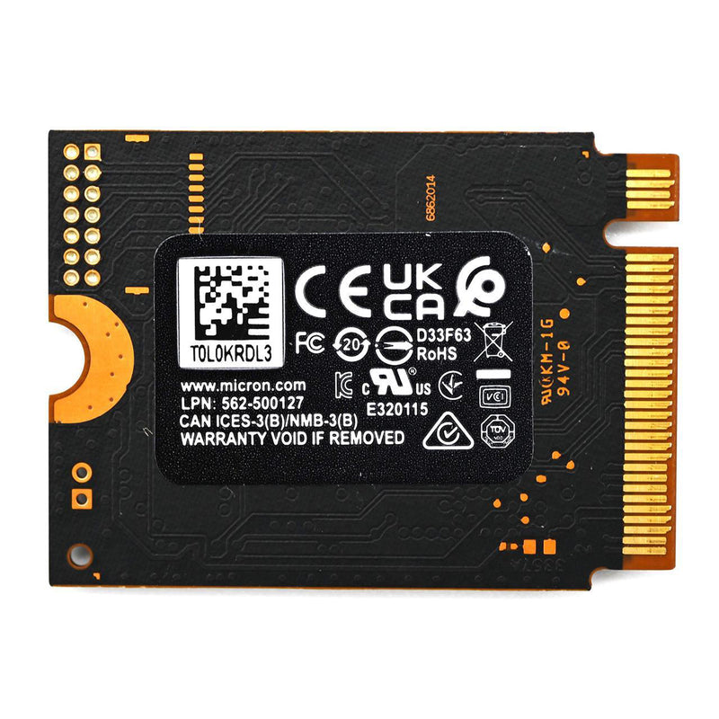 Micron 2400 1TB NVME M.2 2230 SSD (MTFDKBK1T0QFM-1BD1AABYYR)