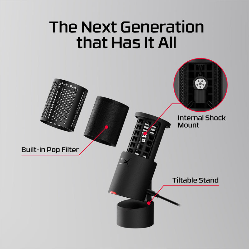 HyperX Solocast 2 Gaming USB Condenser Microphone (AR0A0AA)