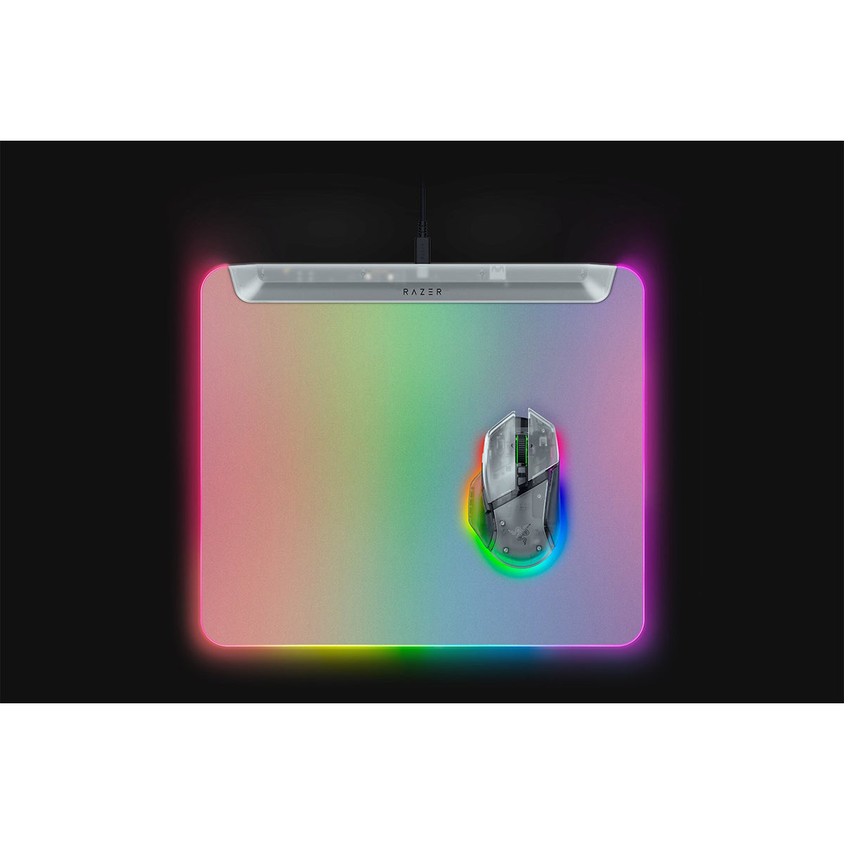 Razer Firefly V2 Pro Fully Illuminated RGB Gaming Mouse Mat (Black, Phantom Green, Phantom White)