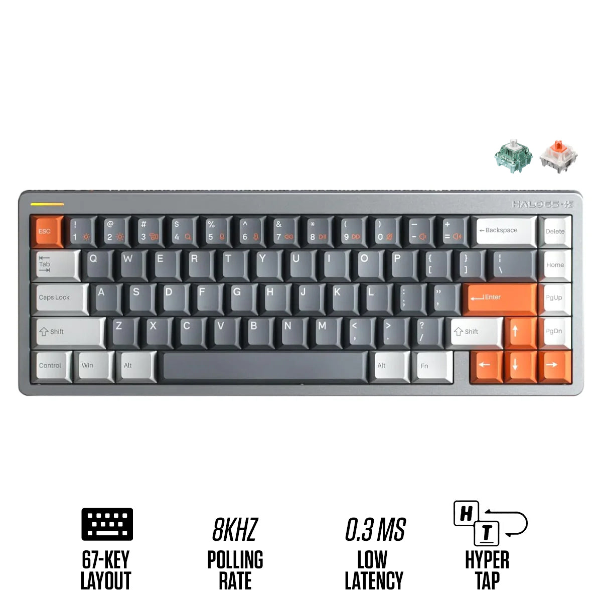 NuPhy Halo65 HE RGB 67-Key Magnetic Switch Gaming Keyboard