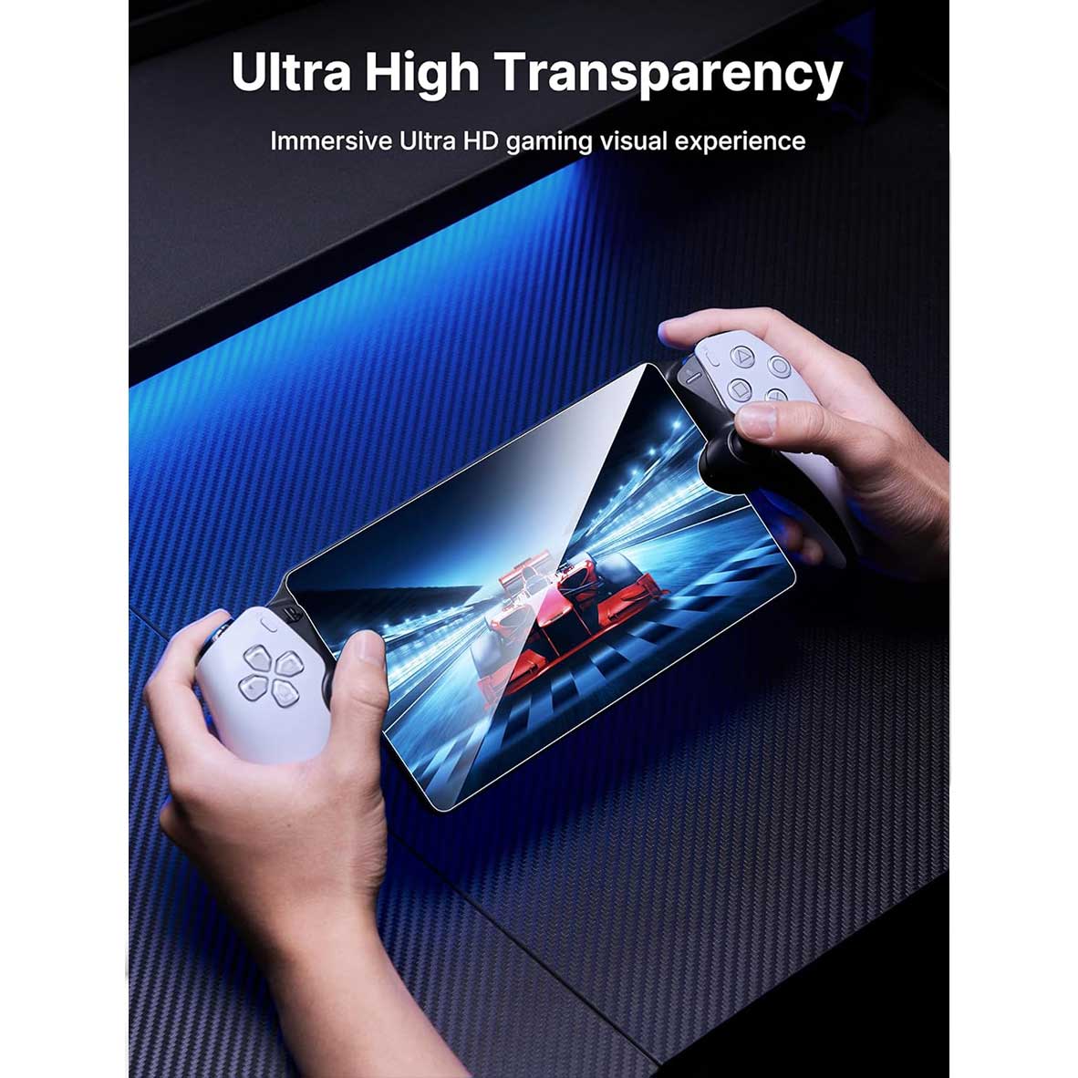 JSAUX Ultra Clear Tempered Glass Screen Protector for PS5 Portal 2-Pack (GP0121)