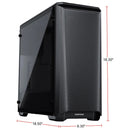 Phanteks Eclipse P400A Tempered Glass Mid-Tower Chassis Case (Satin Black) 