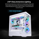Lian Li V100 Vector ATX Mid-Tower Case (White) (G99.V100W.00)