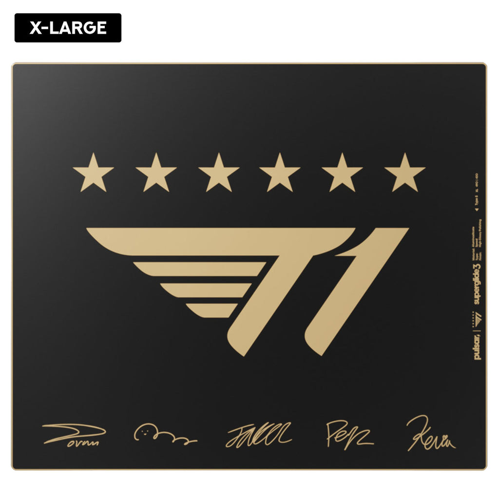 Pulsar Superglide3 Glass Mouse Pad T1 Edition Signature Gold (M, L, XL