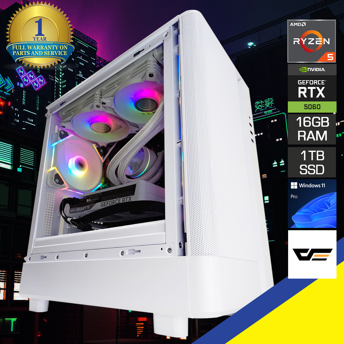 Sigma DB330M Mesh White Desktop Gaming PC | DataBlitz