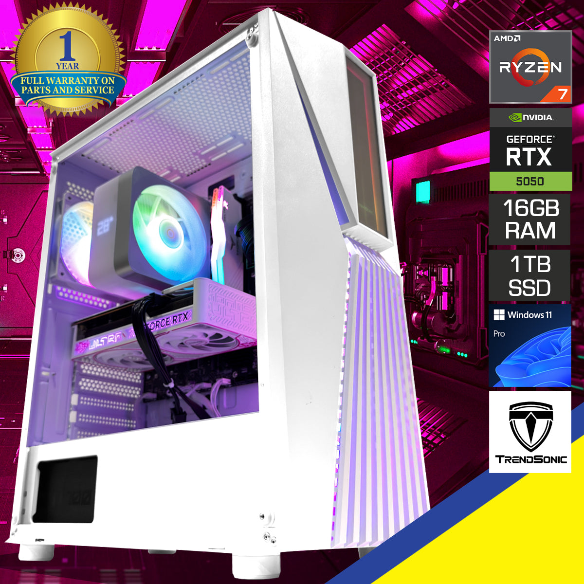 Sigma Vesta White Desktop Gaming PC