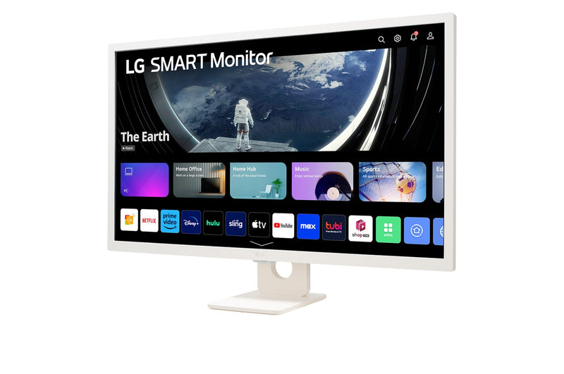 LG 32SR50F-W 32" FHD (1920x1080) IPS 60Hz 8ms (TYP) Tilt Smart Monitor with WebOS