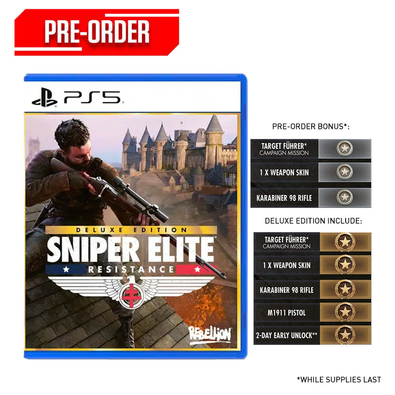 PS5 Sniper Elite: Resistance Deluxe Edition Pre-Order Downpayment