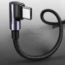 UGreen USB-C To Angled USB-C 2.0 Round Cable M/M Aluminum Shell Nickel Plating | DataBlitz