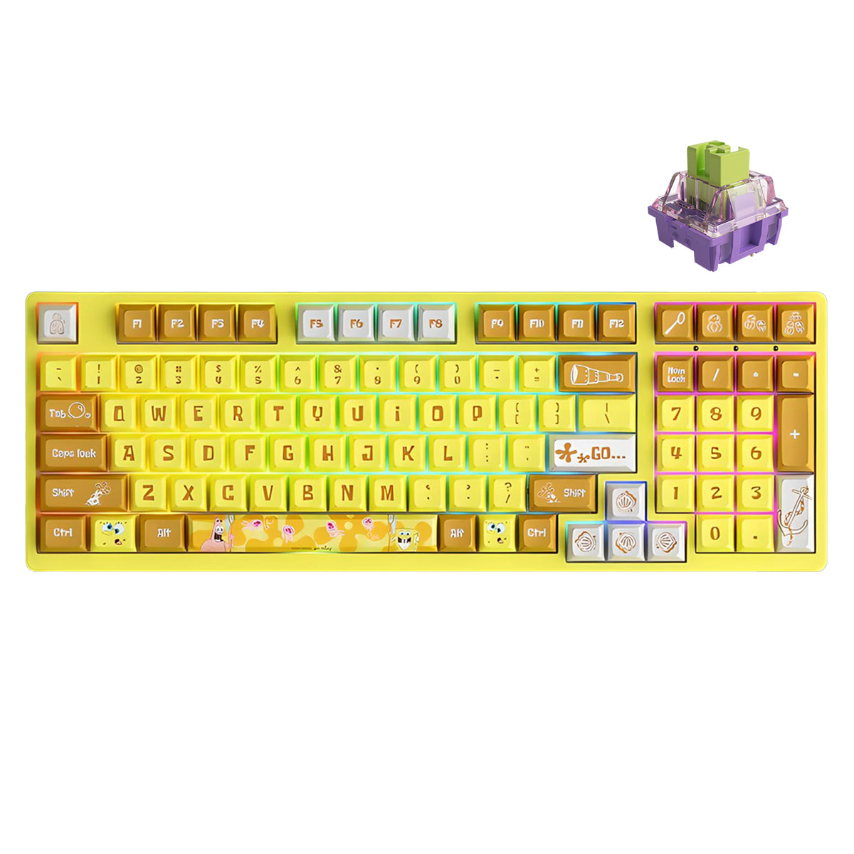 Akko SpongeBob 3098S RGB Wired Mechanical Keyboard