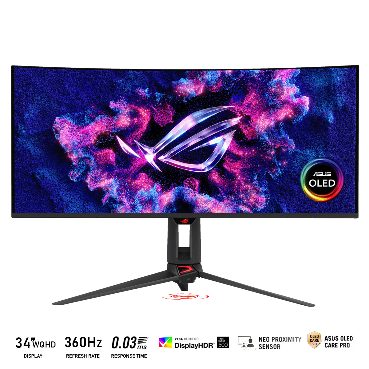 ASUS ROG Swift OLED PG34WCDN 34" WQHD (3440x1440) 360Hz 0.03ms GTG QD-OLED G-Sync Gaming Monitor