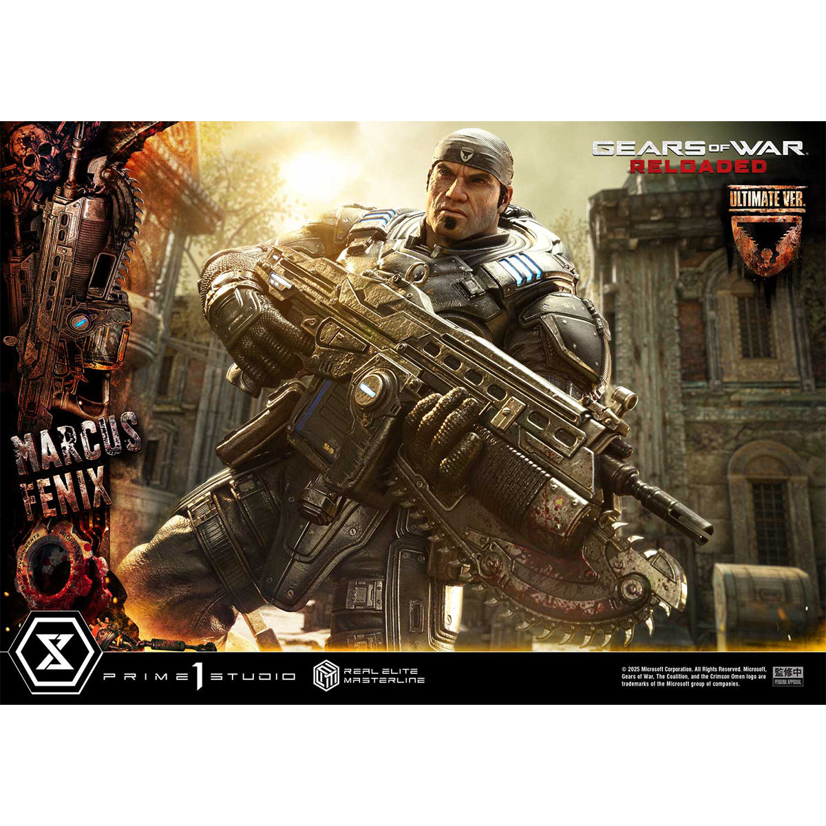 Real Elite Masterline Gears of War: Reloaded Marcus Fenix | DataBlitz