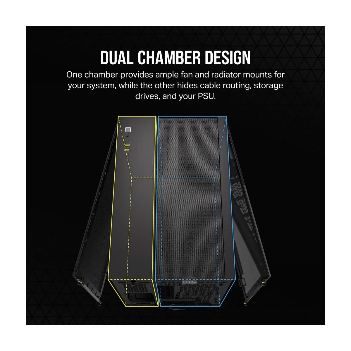 Corsair 2500D Airflow Mid-Tower Dual Chamber PC Case