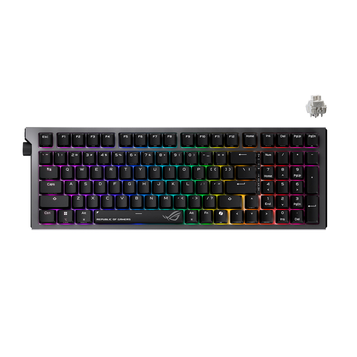 Asus ROG X903 Strix Morph 96% Tri-Mode Hot Swappable RGB Wireless Mechanical Gaming Keyboard