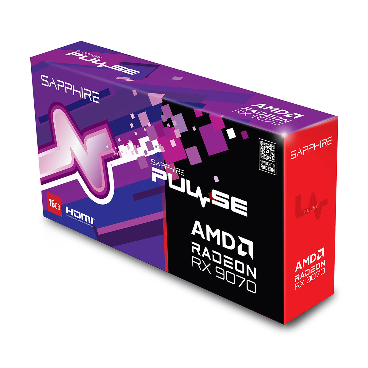 Sapphire Pulse AMD Radeon RX 9070 Gaming 16GB Dual HDMI/Dual DP Graphics Card