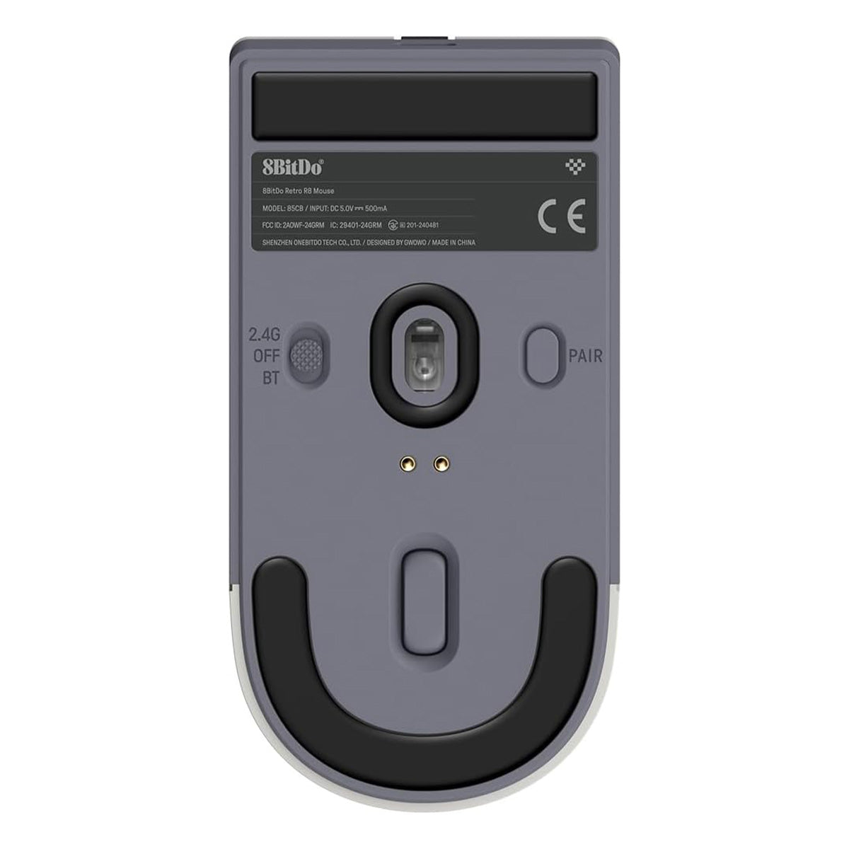 8Bitdo Retro R8 Tri-Mode Mouse with Charging Dock N Edition (85CB)