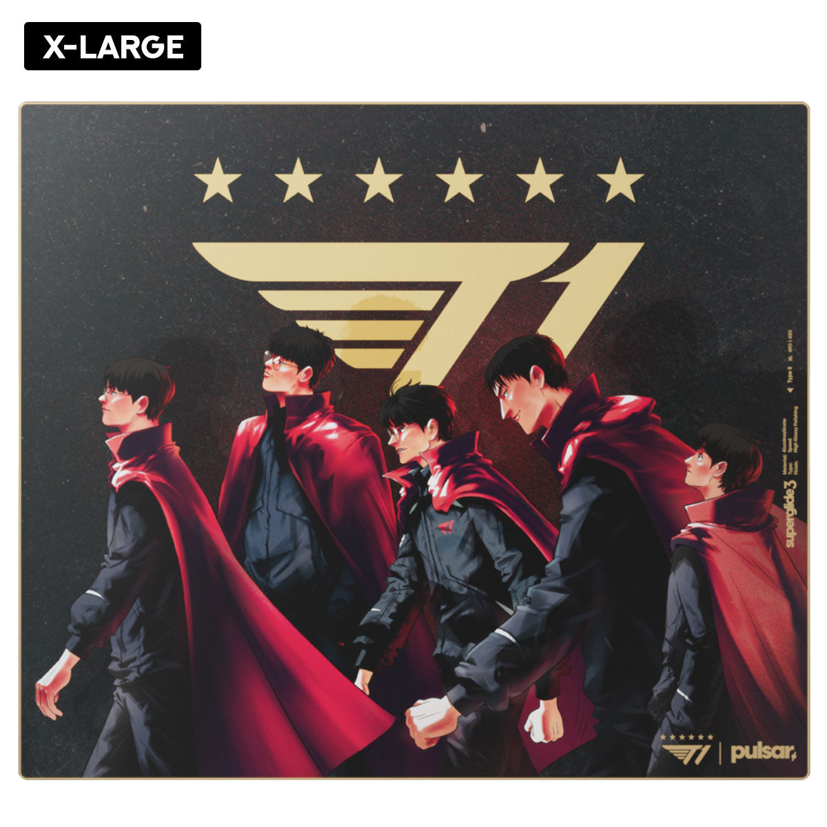 Pulsar Superglide3 Glass Mouse Pad T1 Edition Gold Dynasty