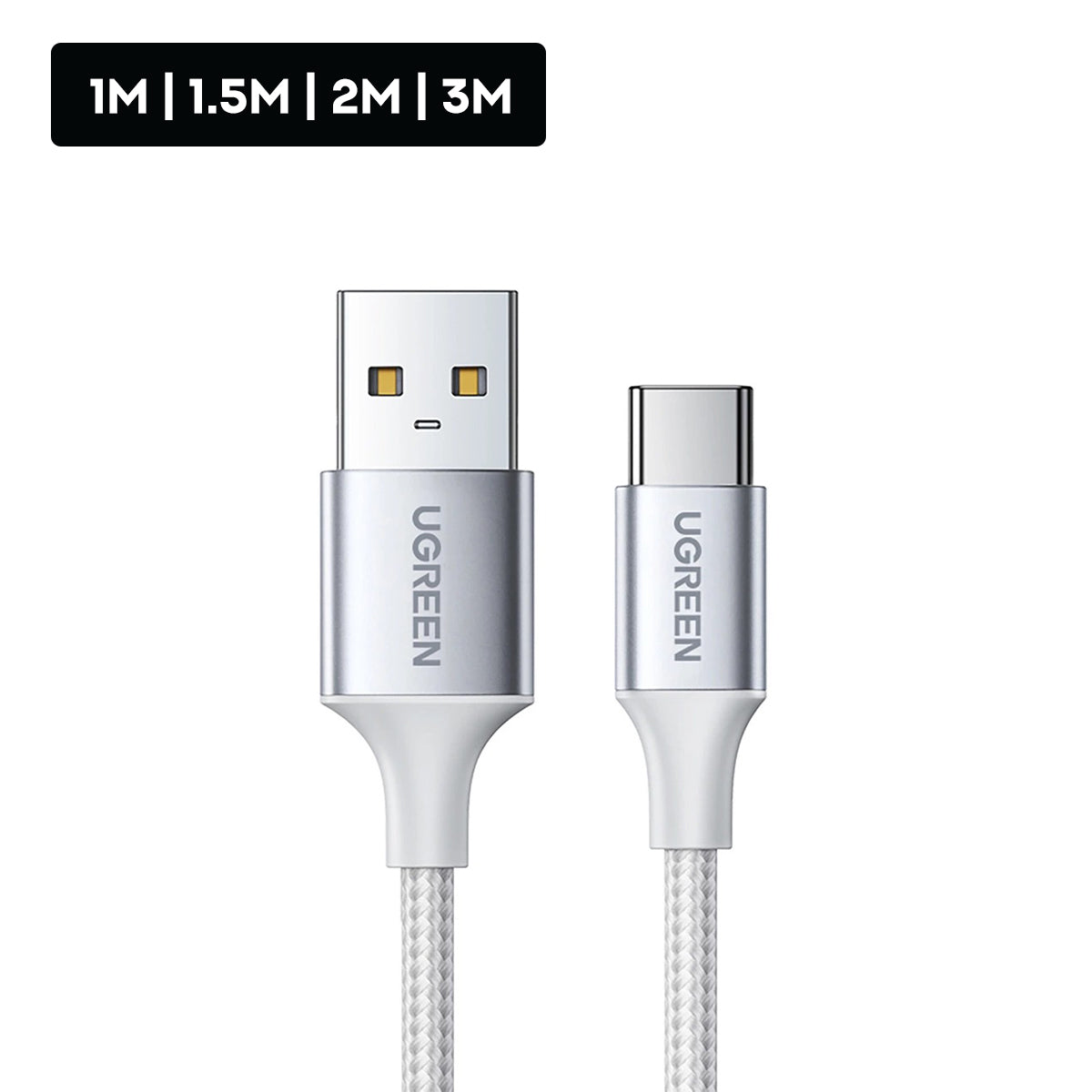 Ugreen USB-C Male to USB-A 2.0 Male Cable - (White) 