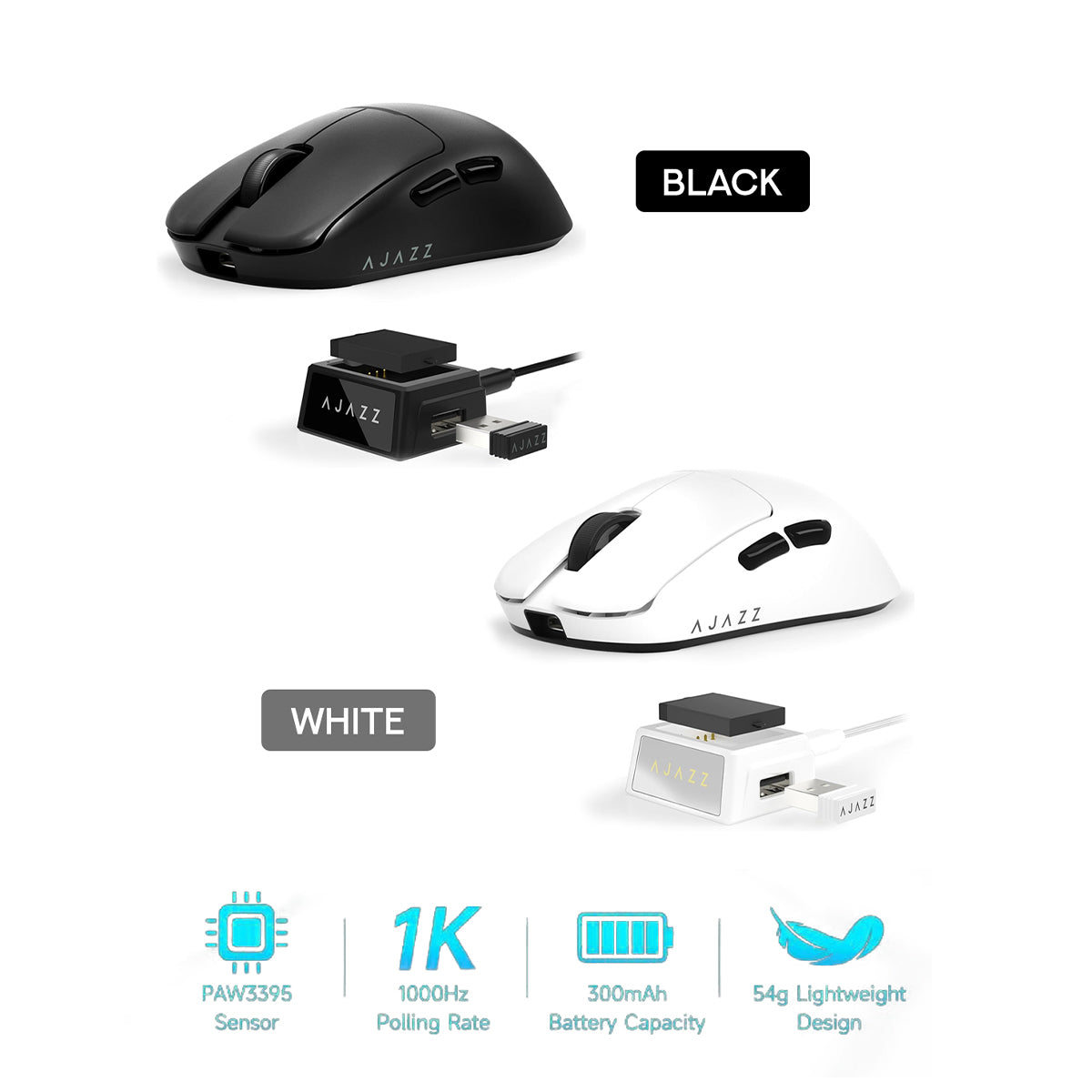 Nacodex x Ajazz AJ159 V2 Tri-Mode Gaming Mouse