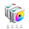 Jonsbo CR-1400 DV2 ARGB Silent Series 90MM Dual-Fan / Dual-Tower CPU Cooler (White)