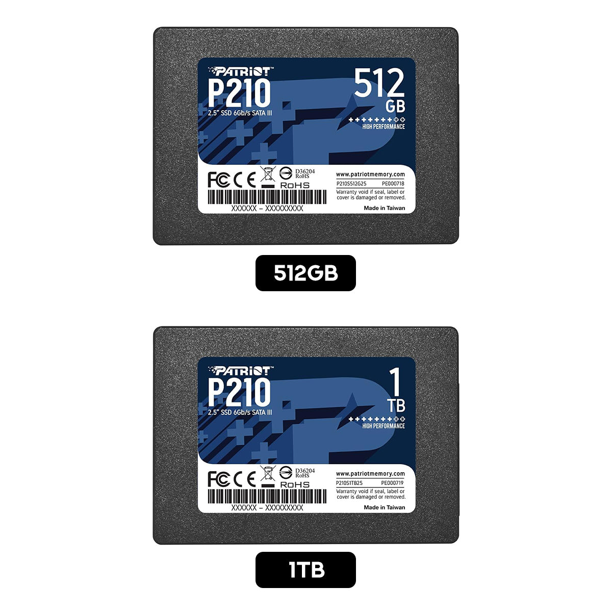 Patriot P210 2.5" SSD SATA III | DataBlitz