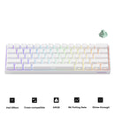 MonsGeek FUN60 Pro HE Shine-through White Wired RGB Magnetic Keyboard