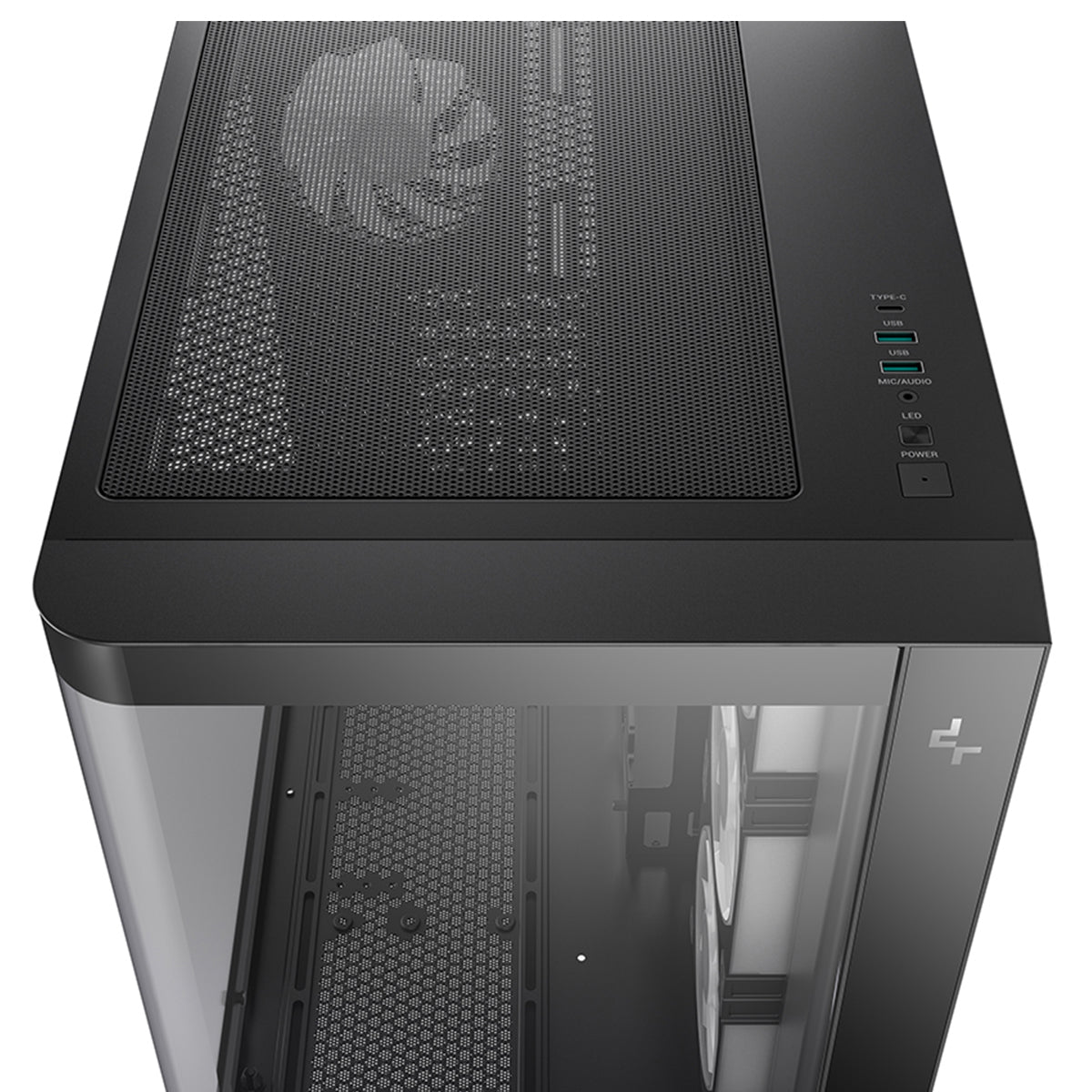 DeepCool CG530U 4F Panoramic Curved Glass Dual Chamber ATX PC Case 