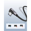 Ugreen Right Angle USB-A to USB-C Data Cable - 2m (Space Gray) (US284/50942)