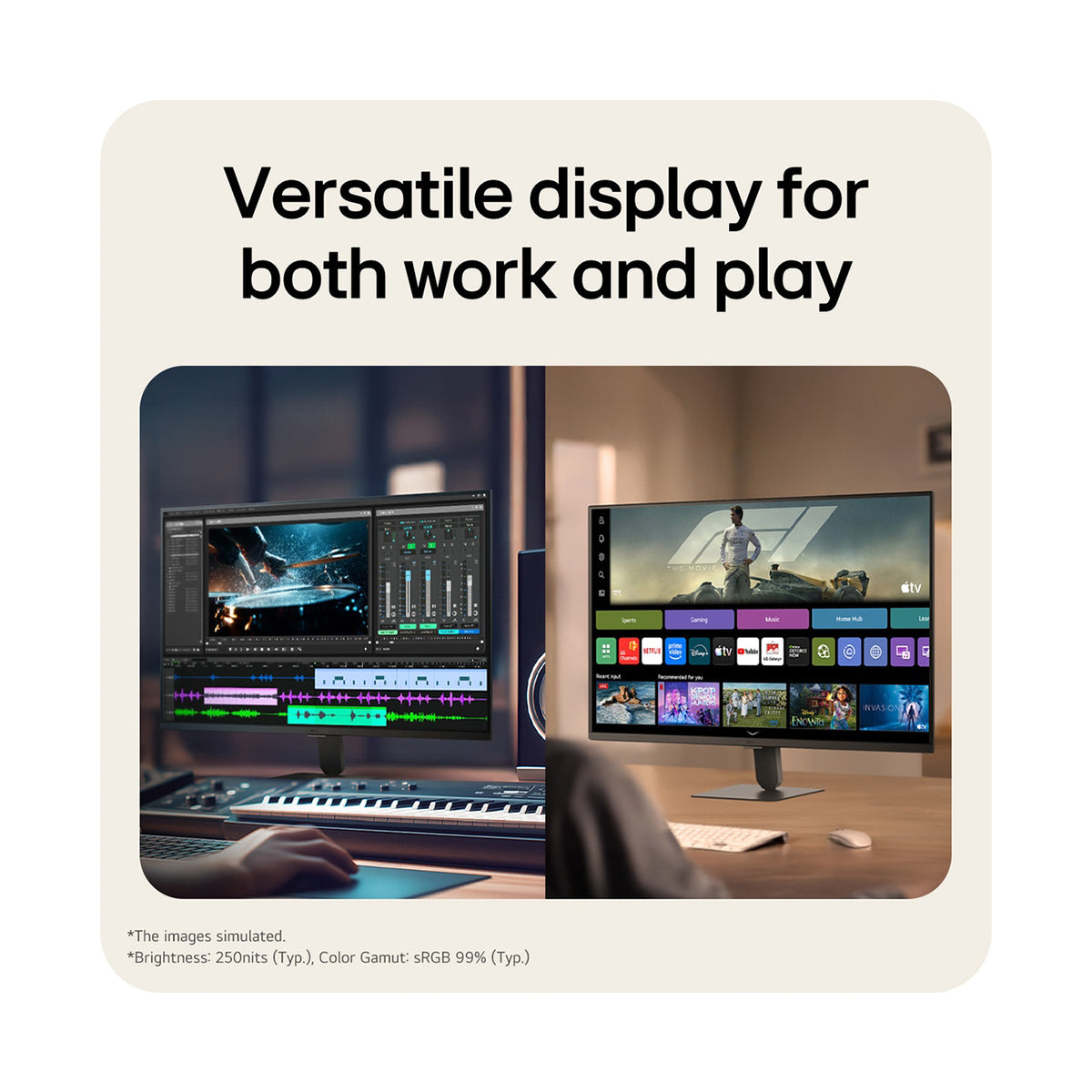 LG 32U501SB-B 32" FHD (1920x1080) 120Hz 5ms GTG VA Smart Monitor