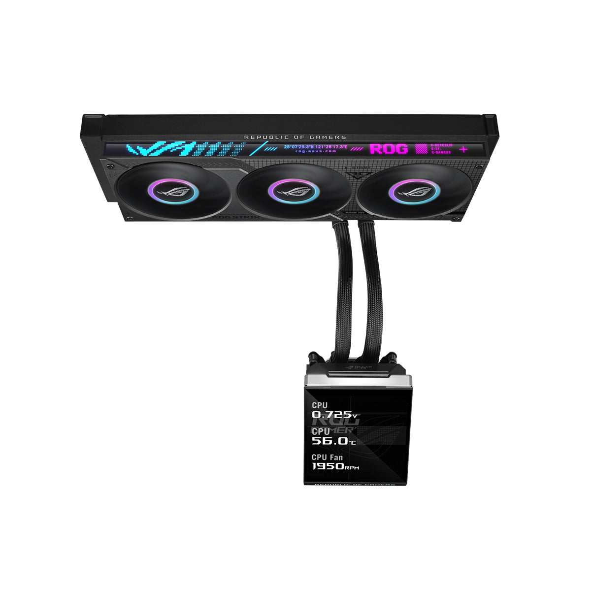 Asus ROG Strix SLC IV 360 ARGB LCD AIO Liquid CPU Cooler (Black)