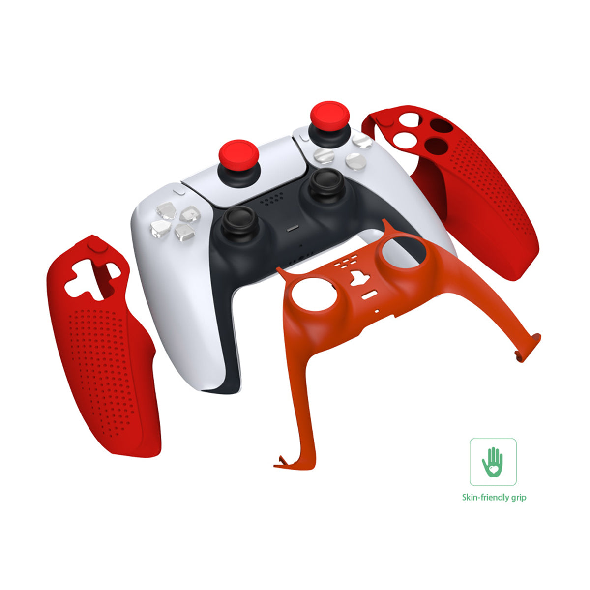 Dobe 3-in-1 Protection Kit for PS5 (Dark Green, Red) TP5-1529