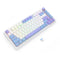 Redragon K673WBP RGB Ucal Max 81-Key 75% Gasket-Mounted Hot-Swappable Wireless Mechanical Keyboard with Knob (Mint Mambo Switch) (Moonrise Violet)