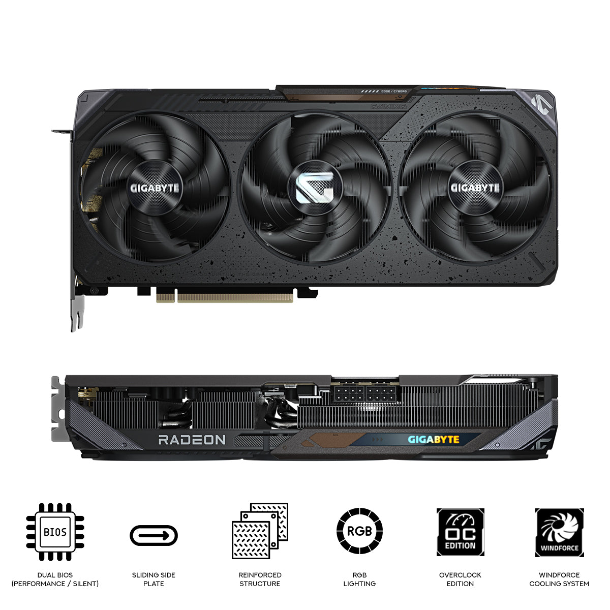 Gigabyte Radeon RX 9070 GRE 12GB GDDR7 OC Gaming Graphics Card