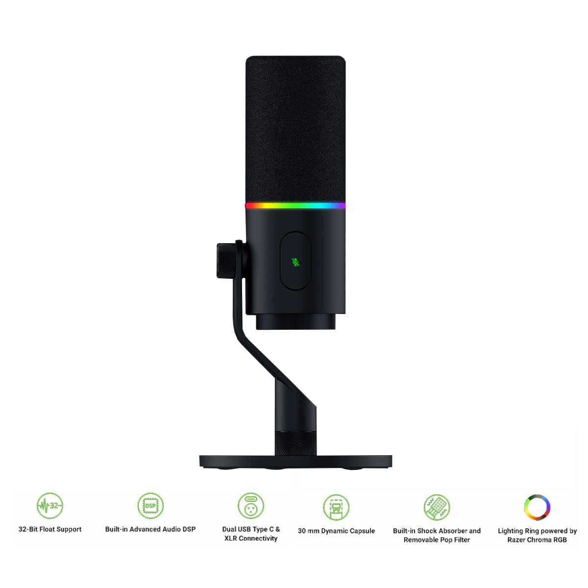 Razer Seiren V3 Pro Dynamic USB & XLR Microphone (Black)