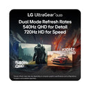 LG UltraGear OLED 27GX790B-B 27" QHD (2560x1440) Dual Mode QHD 540Hz or HD 720Hz 0.02ms GTG G-Sync