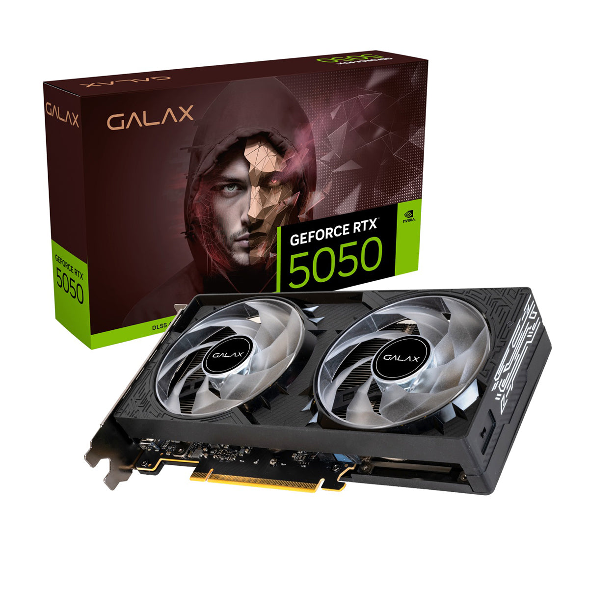 Galax GeForce RTX 5050 1-Click OC 8GB V2 GDDR6 Graphics Card (55NSL8MHDXRE)