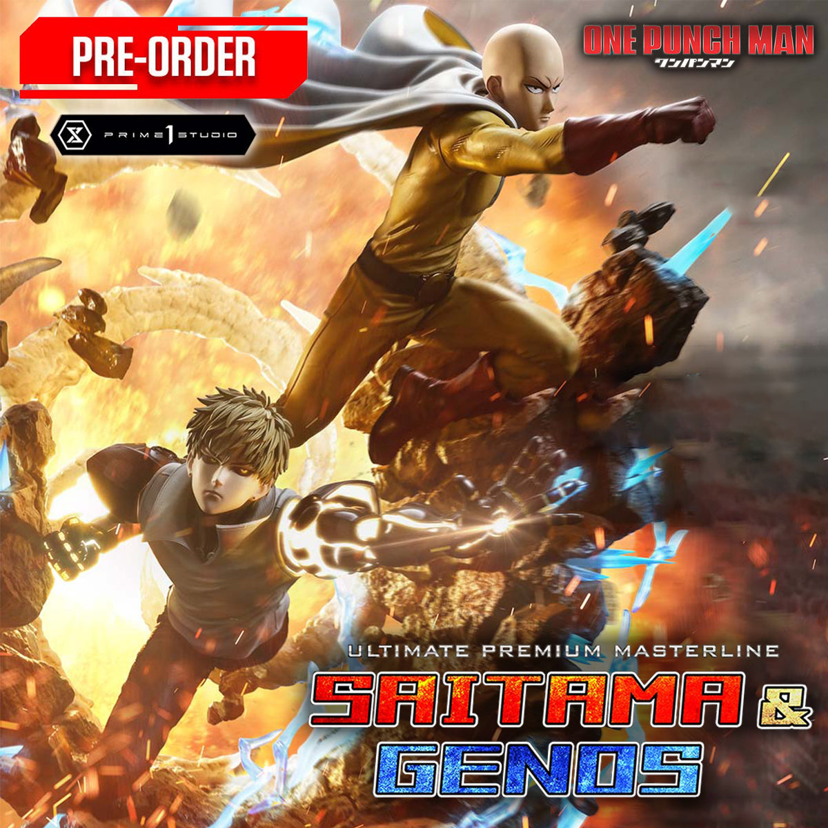 Ultimate Premium Masterline One-Punch Man Saitama & Genos | DataBlitz