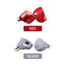 Moondrop ARIA 2 in-Ear Headphone with 0.78 2 Pin Cable Replaceable Plugs 3.5/4.4mm Earphone (Red, Silver)