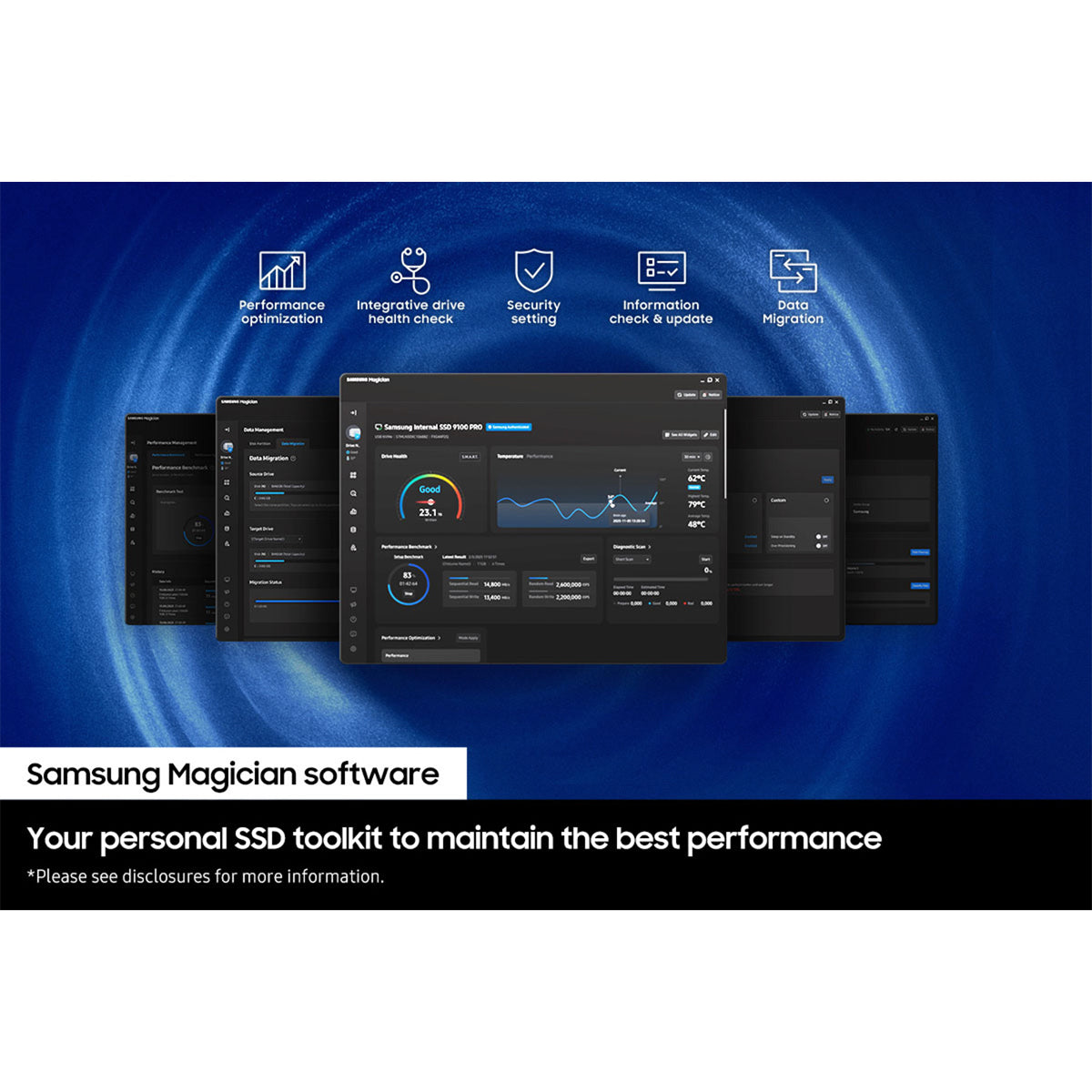 Samsung 990 2TB PCIe 4.0 x4 NVMe M.2 SSD (MZ-V9V2T0BW)