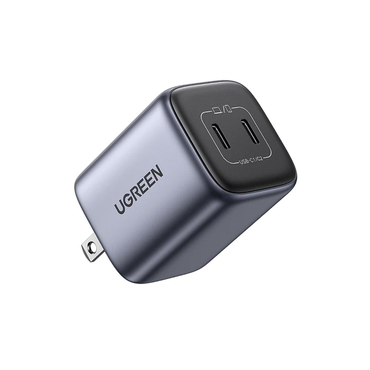 UGreen Nexode 45w Dual USB-C PD3.0 GAN Fast Charger (Space Grey) (CD294/90572)