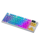 Ajazz MK87 Pro RGB Tri-Mode Mechanical Keyboard (Transparent Gradient Blue-Purple Pink-Orange)