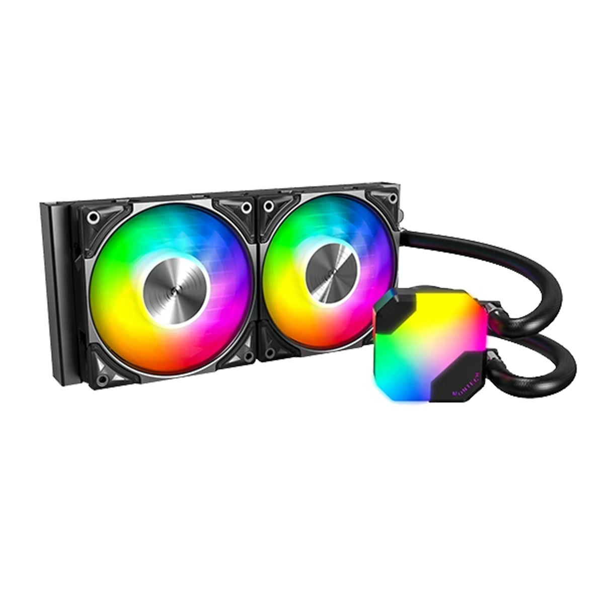 Montech HyperFlow ARGB 240 AIO CPU Liquid Cooler (Black, White)